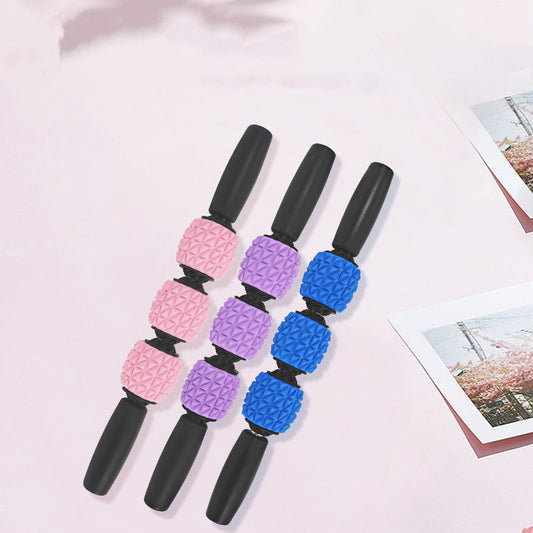 Muscle Relaxation Massage Stick – EVA Shaft, 3-Ball Gear