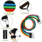11-Pcs Resistance Bands Set Fitness & Workout Tubes