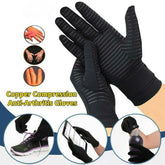 Black copper Copper Compression Gloves Pain anti-arthritis gloves for joint pain relief, shown in use for daily tasks.