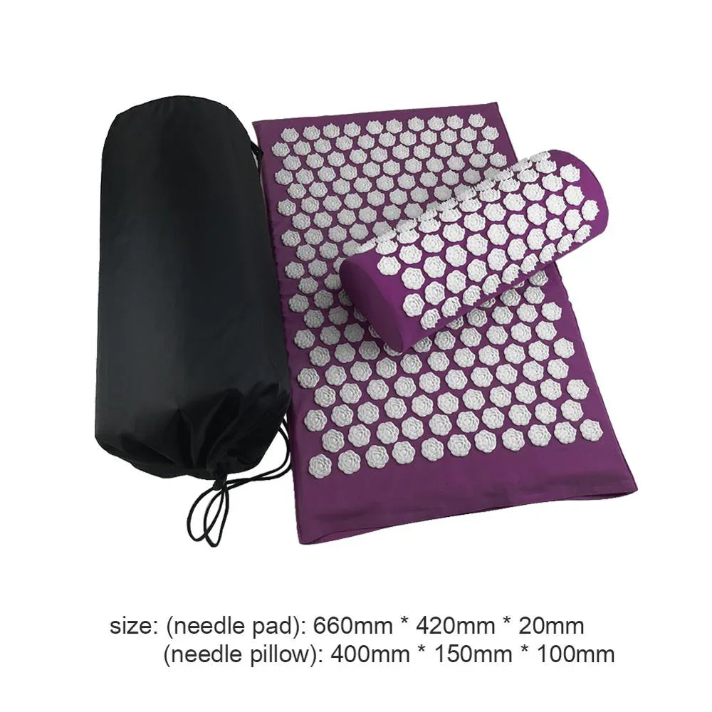 Lotus Acupressure Massage Cushion & Yoga Mat
