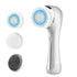 Electric facial cleansing brush with multiple interchangeable brush heads