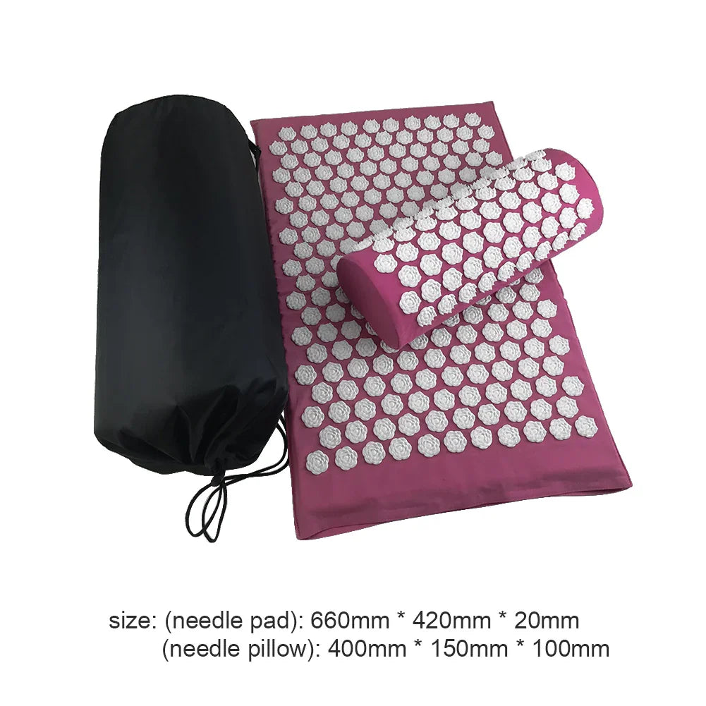 Lotus Acupressure Massage Cushion & Yoga Mat