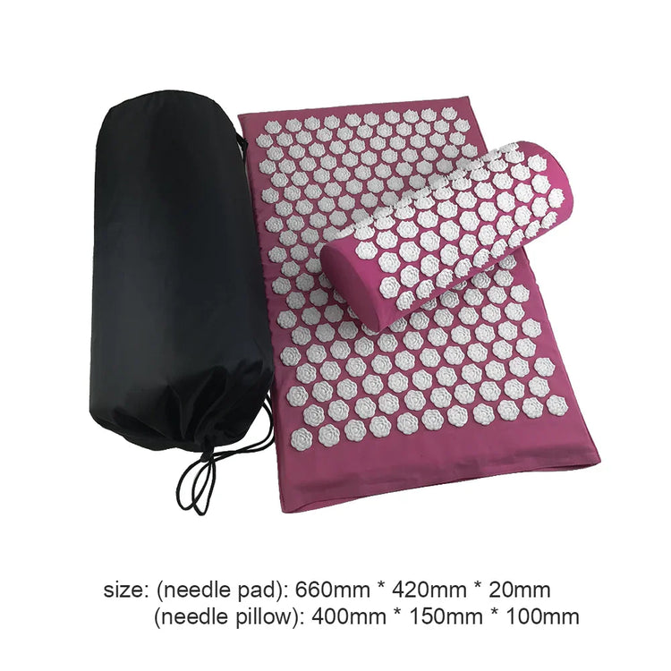 Lotus Acupressure Massage Cushion & Yoga Mat