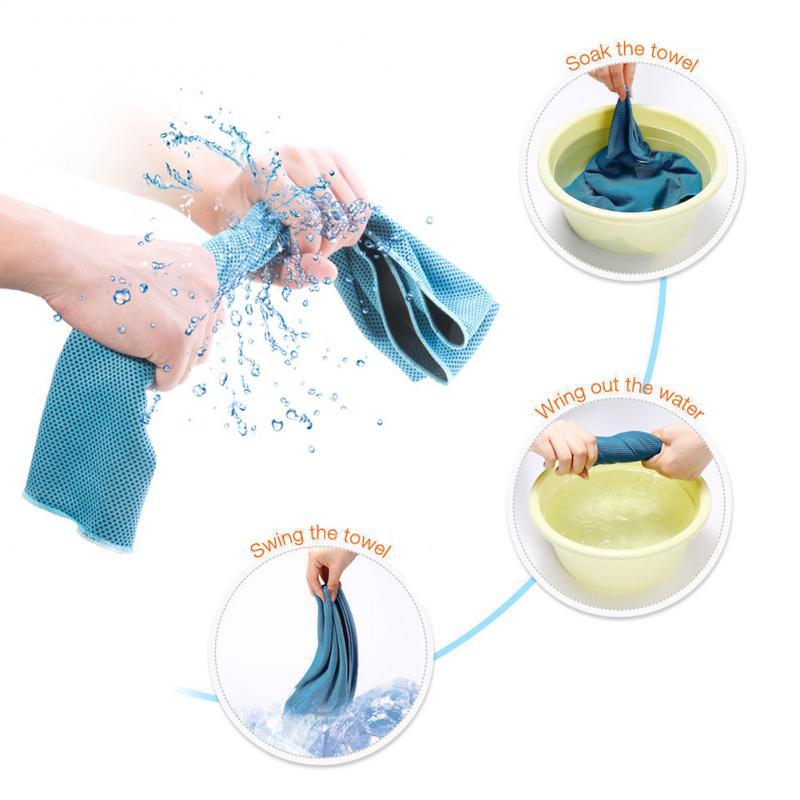 Sports Cooling Towel Soft Microfiber Ice Cold Comfort