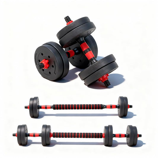 Adjustable Dumbbell & Kettlebell Set – Multi-Functional 10BKRD