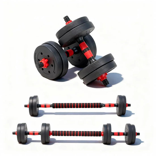 Adjustable Dumbbell & Kettlebell Set Multi-Functional 10BKRD