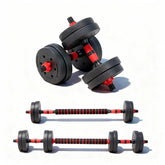 Adjustable Dumbbell & Kettlebell Set Multi-Functional 10BKRD