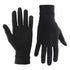 Pair of black thermal Copper Compression Gloves Pain with grip lines on palm, ideal for winter and outdoor activities