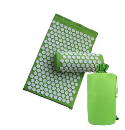 Green acupressure Lotus Acupressure Massage Cushion & Yoga Mat