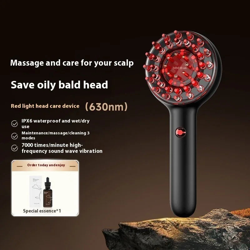 Red Light Scalp Massager Vibration & Deep Clean