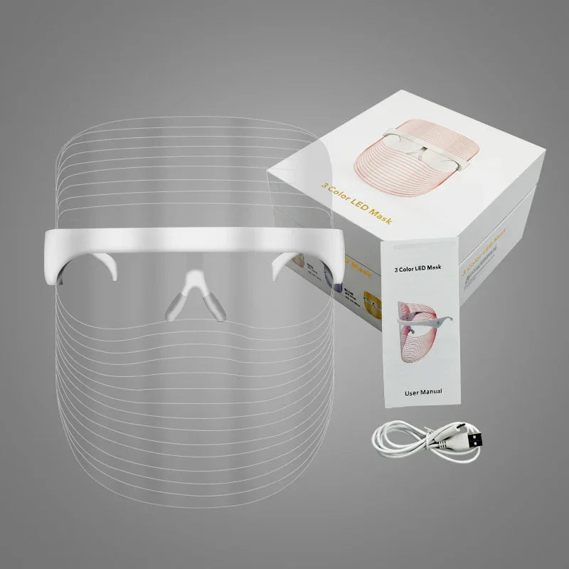 LED 3-Color Beauty Mask Acne & Skin Rejuvenation
