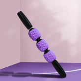Muscle Relaxation Massage Stick EVA Shaft 3 Ball Gear