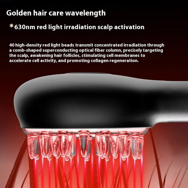 Red Light Scalp Massager Vibration & Deep Clean