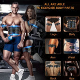 ABS EMS Muscle Stimulator USB Rechargeable with LCD
