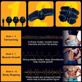 ABS EMS Muscle Stimulator USB Rechargeable with LCD