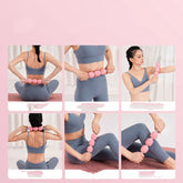 Muscle Relaxation Massage Stick EVA Shaft 3 Ball Gear